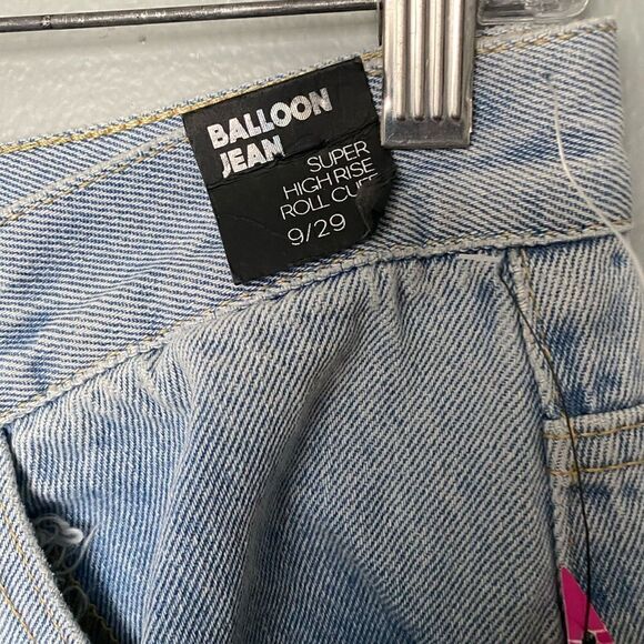 NWT Simple Society Balloon Super High Rise Jeans Women’s Size 9/29 - Picture 10 of 13